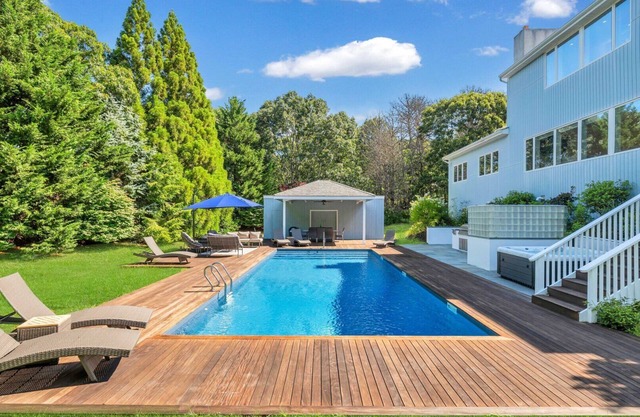 Beautiful Contemporary Water Mill Home Centrally Located with Private Pool