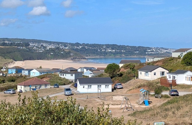 Beautiful, far reaching views of Porthkidney beach, Hayle Estuary and Lelant