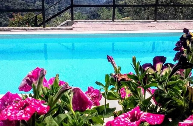 Beautiful farmhouse with pool and stunning infinite sea views. Host up to 9