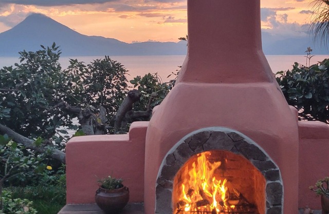 Beautiful view of Lake Atitlan. house is nestled in resort area