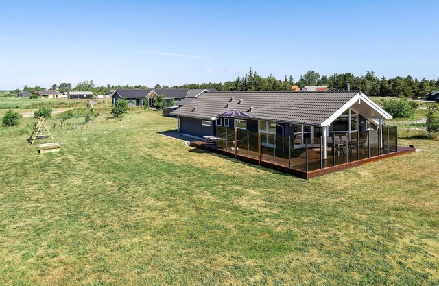 Beautiful home in Jerup with lake view