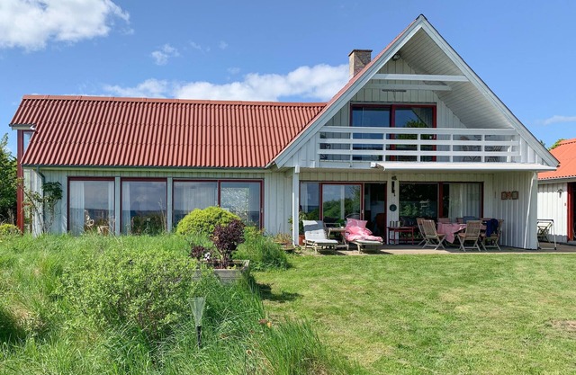 Beautiful home in Knebel with sauna