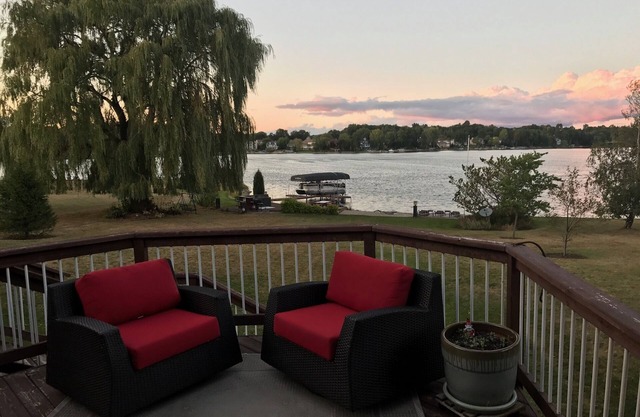 Beautiful home with stunning lake views from every room.