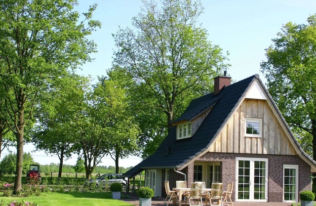Beautiful house with garden in a green environment