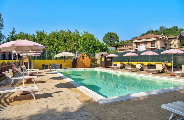 Beautiful "Iris Apartment," in Piedmont, with shared pool, garden and sauna