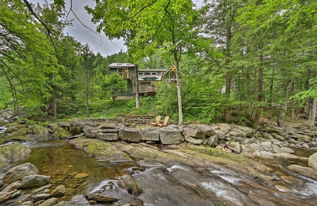 Beautiful Jay Peak Home Near Creek and Waterfalls!