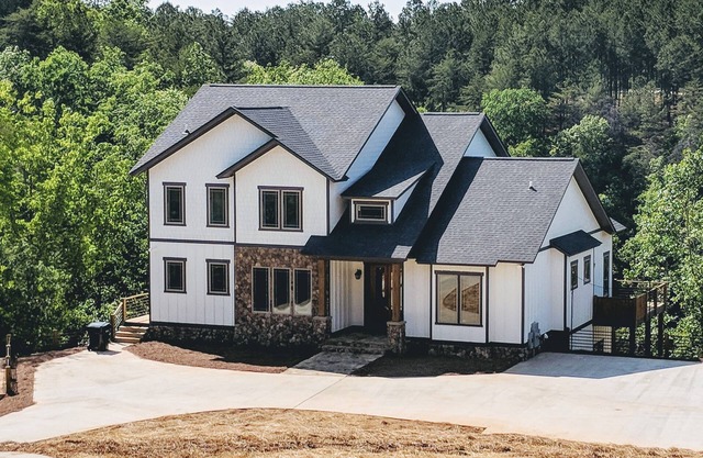 Beautiful lake house on quiet cove with stunning views.