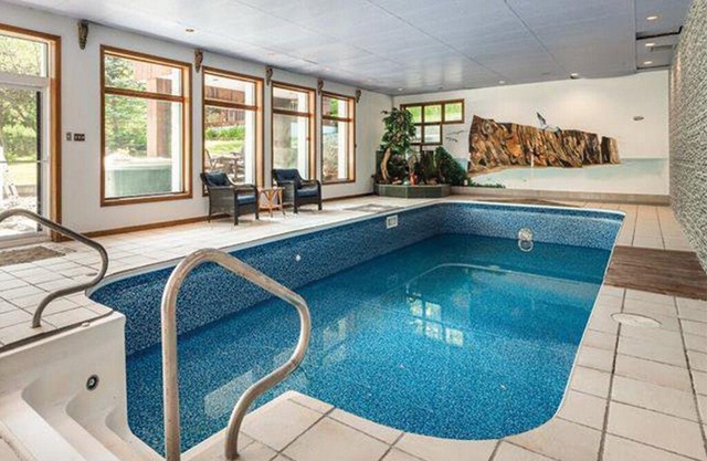 Beautiful modern rustic villa with indoor heated pool.
