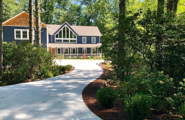 Beautiful new large family home inside gates of Country Club of Sapphire Valley.