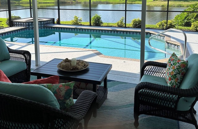 Beautiful Newly Remodeled & Painted Furnished 3/2 Pool Home with Lake Views!