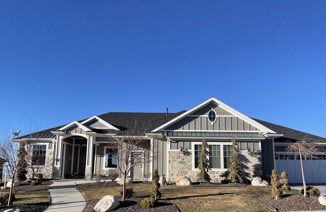 Beautiful, spacious bottom floor of home. 2 fireplaces, outdoor firepit, patio.