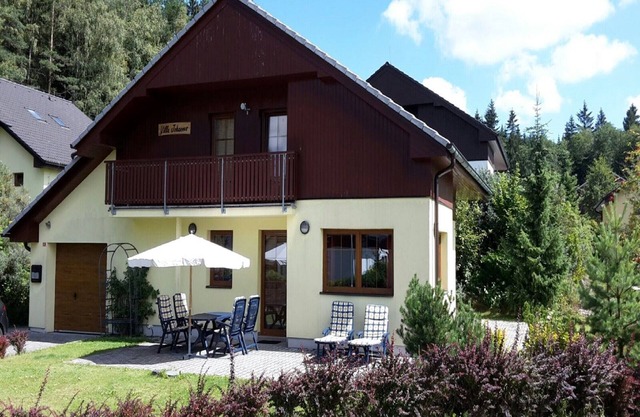 beautiful villa with ski pistes