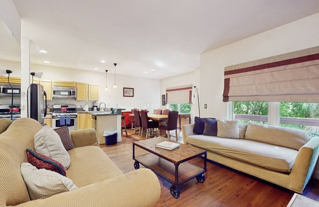 Beautiful, waterfront condo w/an updated interior and a gas fireplace
