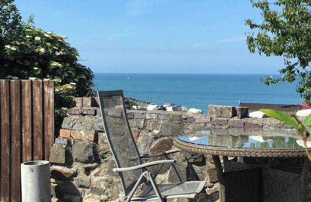 Beautifully decorated, updated period property in New Quay with garden sea views