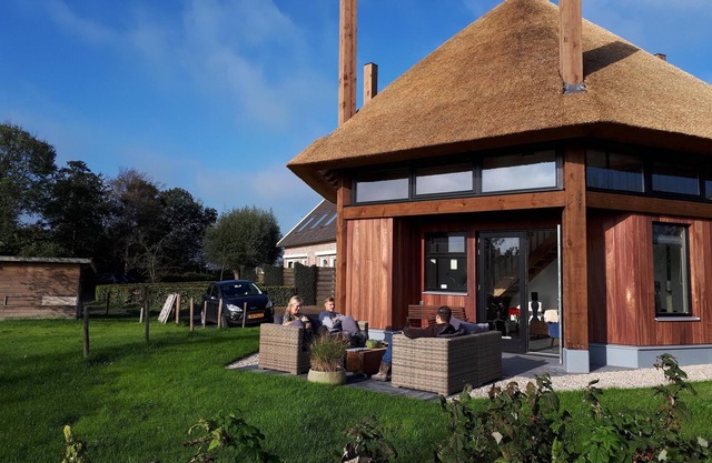 Beautifully styled new home with great view over meadows.
