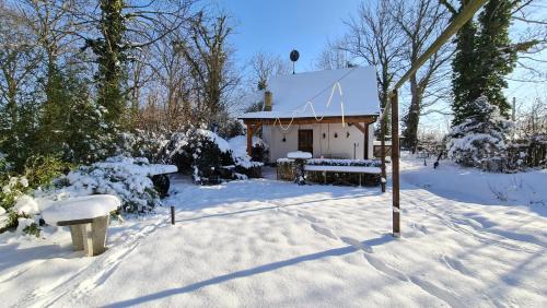 Behagliches Haus mit Kamin und Wärmepumpe