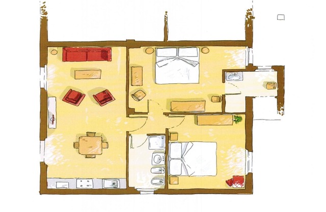 Bianco 2 bedroom 2 bathroom apartment