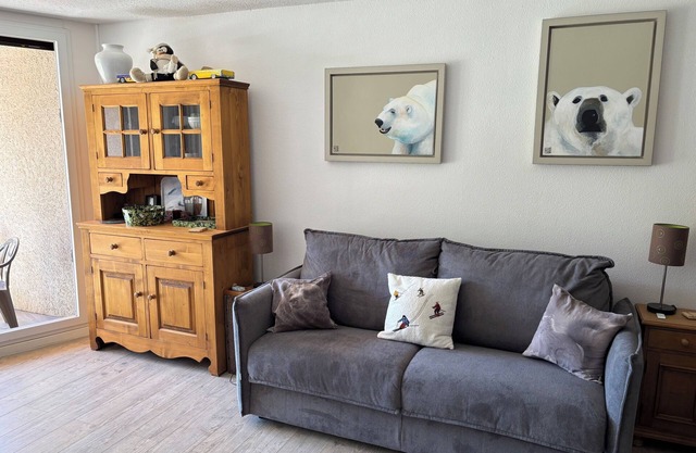 Big and pleasant studio full south 34 m2 at the foot of the slopes with parking place