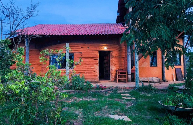 Bioconstruction House and the most beautiful Sunset in Chapada