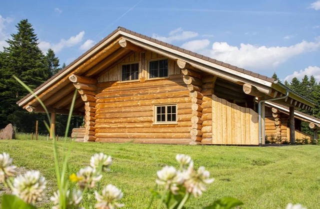 Blockhaus Almhütte Hofblick