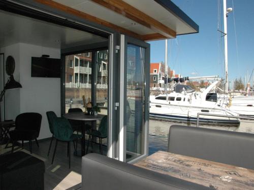 Boat in Volendam near Marina Museum