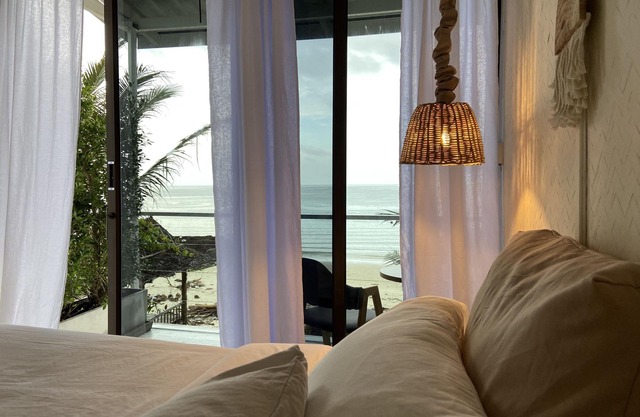 Boho beachfront cottage