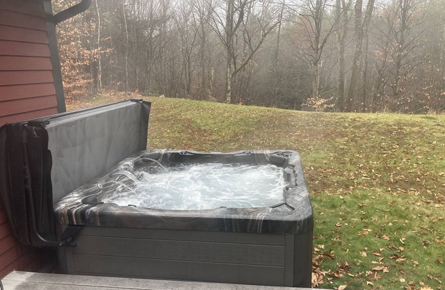 Book your spring getaway now. Private hot tub and a pellet grill/smoker.