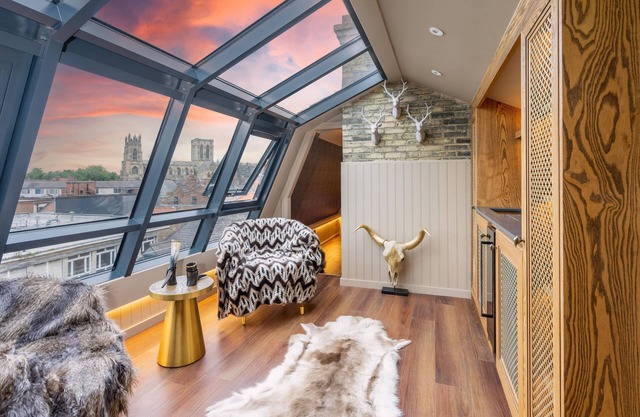Brand new 1 bed property with incredible views over York Minster