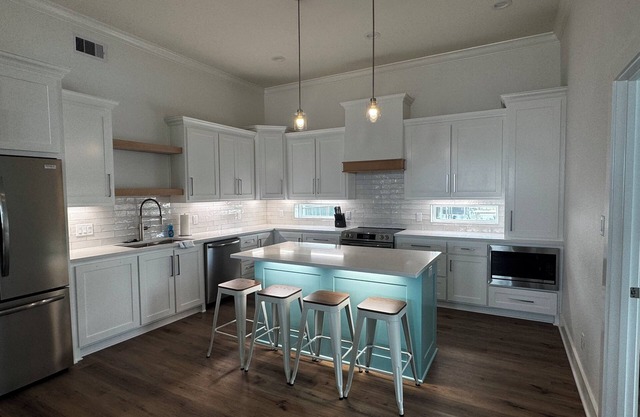 Brand new 4/2 beach house is located 2nd Row with great views. Sleeps up to 10