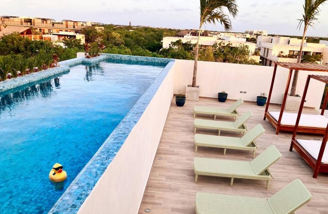 Brand new 4 Guest Aldea Zama studio + Beach Club