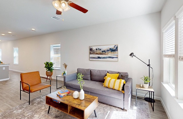 Brand-new, dog-friendly home with sunset views, private yard, patio, W/D & AC