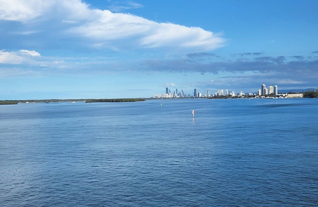 Breathtaking view of( pacific ocean),Broadwater ,surfers paradise skyline