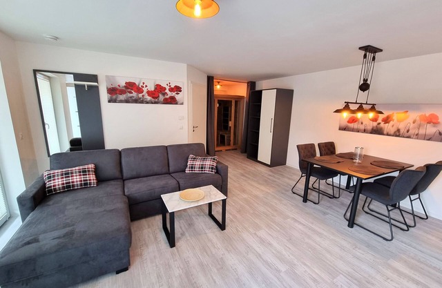 Bright and friendly vacation apartment (49 m²) for up to 4 people with infrared sauna