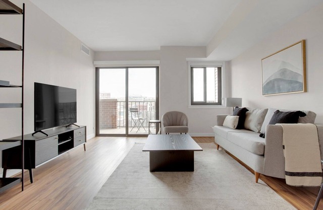 Bright Clarendon 1BR w/W/D & Gym, across street from WF, by Blueground