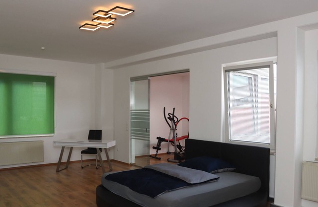 Bright, spacious holiday apartment with fitness room on the outskirts