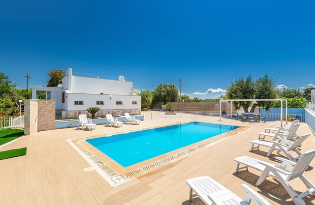 Brilliant Ostuni Villa | 4 Bedrooms | Villa Galatosa | Large Open Terrace with.