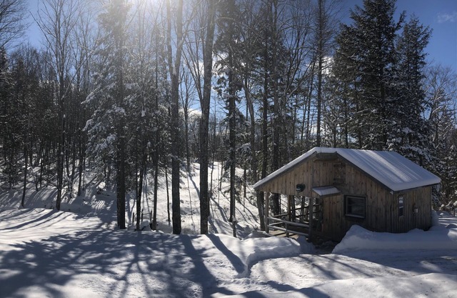 Brookside cabin on Budding Homestead