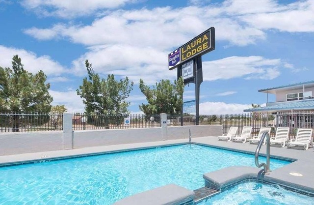 Budget-friendly Accommodation at Knights Inn Laura Lodge Pecos! BBQ, Onsite Pool!