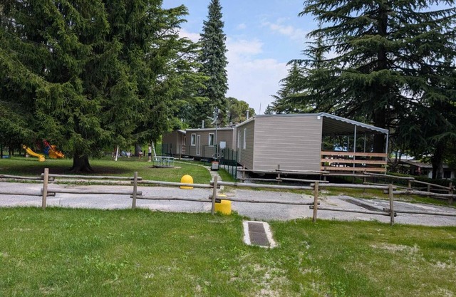 Bungalow 'Casa Mobile 7' with Private Terrace, Shared Garden and Air Conditioning