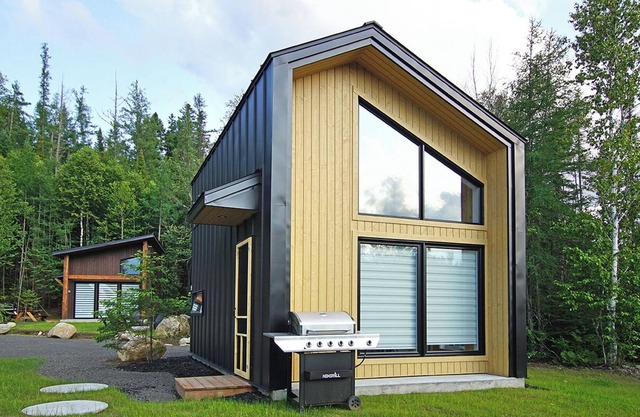 Glamping in the comfort of a mini chalet