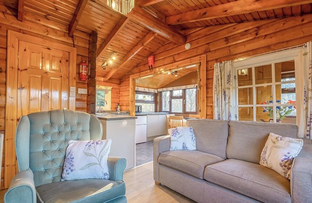 Cabin 280 is a gold graded cabin located towards the bottom of the holiday village and has a large p