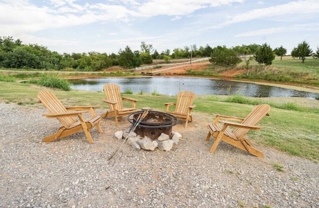 Cabin at Pepper Sprout Ranch Pond View Rural Setting Outdoor Amenities