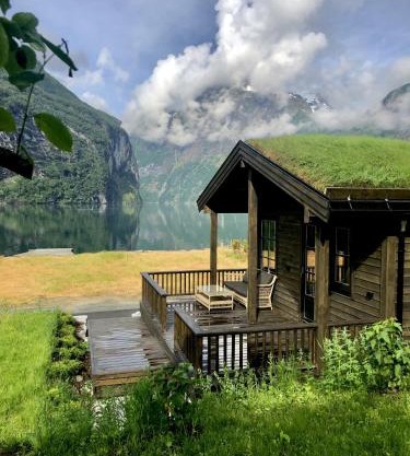 Cabin by the fjord