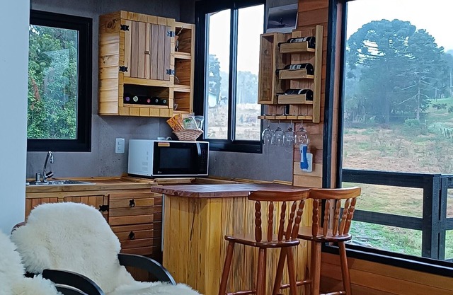 Cabin in the middle of nature in Urubici in the Serra Catarinense.