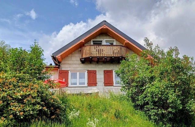 Cabin in the Thuringian Forest with stunning views, right on Goethewanderweg