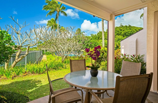 Calm island condo with ocean views & pool - walking distance from beaches