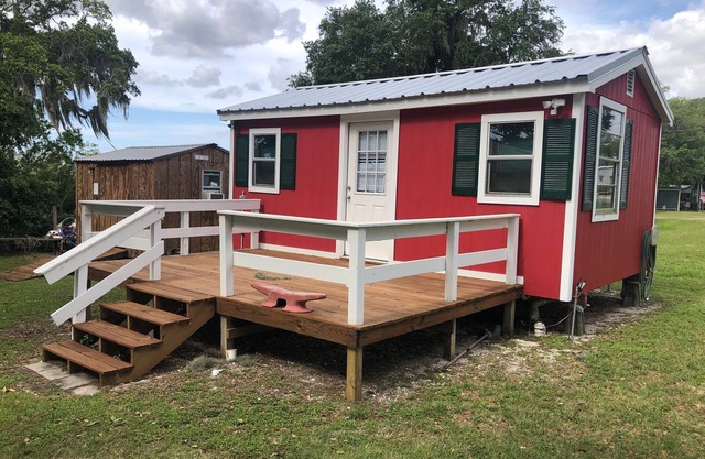 Camp Paradise Pecan Island- Red Cabin Only
