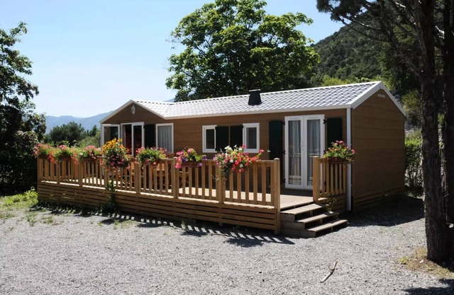 Camping l'Ecrin du Lac * - Chalet 3 Rooms 4/6 People Air Conditioned + TV