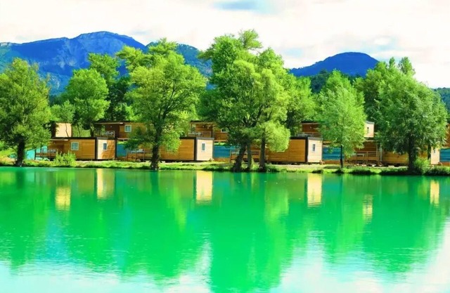 Camping Le Lac Bleu* - Mobile home Loft Premium 4 Rooms 6 People Air Conditioned