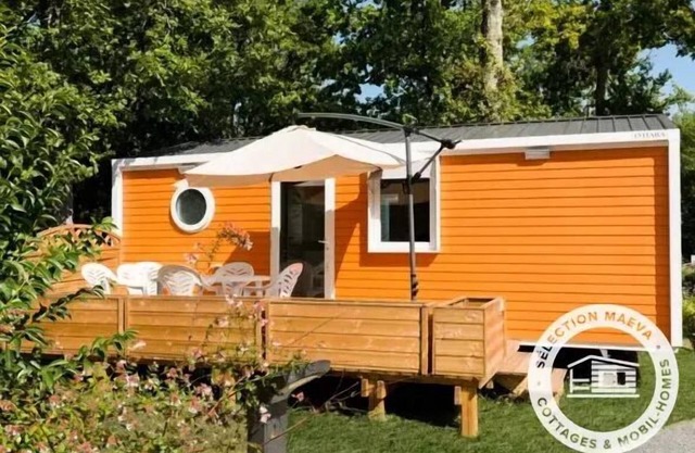 Camping Les Chèvrefeuilles * - Mobile Home Ketch Woody 3 Rooms 4 People + TV